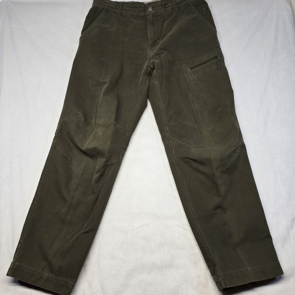Nike ACG Pants Men 36x32 Olive Green Cargo Canvas Hiking‎ Skater Y2K Vintage
